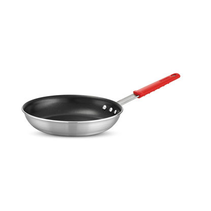 Picture of Tramontina Professional 10-Inch Non Stick Frying Pan, Heavy-Gauge Aluminum Skillet with Reinforced Nonstick Coating, Red Handle, Dishwasher and Oven Safe