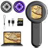 Picture of Pocket Digital Microscope for Adults Kids: 100X Handheld Magnifying Glass with Light, USB Coin Magnifier for Collector, Portable Jewelers Loupe with 2" Screen, Mini Scope for Trichome