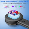 Picture of Pocket Digital Microscope for Adults Kids: 100X Handheld Magnifying Glass with Light, USB Coin Magnifier for Collector, Portable Jewelers Loupe with 2" Screen, Mini Scope for Trichome