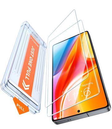 Picture of TORRAS 12FT Military-Grade Shatterproof for Samsung Galaxy S25 Ultra Screen Protector [9H+ Durable ＆ Just One-Pull] Full Coverage Bubble Free Galaxy Screen Protector 25 Ultra Tempered Glass, 2 pack