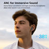 Picture of TOZO Hybrid Active Noise Cancelling Wireless Earbuds, 10mm Drivers Deep Bass Stereo Sound, 4 Mics Smart ENC AI Calls, 32 EQ Customization via App, Bluetooth 5.4 Headphones, Crystal Case Design