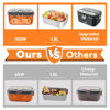 Picture of DUPASU Electric Lunch Box Food Warmer: 100W Heated Lunch Box for Adults, 1.8L Portable Fast Heating Lunchbox Food Heater for Car, Truck, Work, Travel, Lonchera Elctrica Porttil 12/24V/110-230V