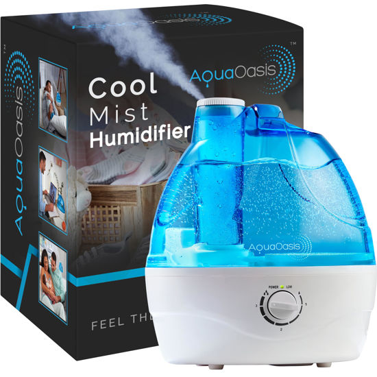 Picture of AquaOasis® Cool Mist Humidifier (2.2L Water Tank) Quiet Ultrasonic Humidifiers for Bedroom & Large room - Adjustable -360 Rotation Nozzle, Auto-Shut Off, Humidifiers for Babies Nursery & Whole House