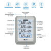 Picture of Indoor Outdoor Thermometer Wireless, 4.5 Inch Display Digital Hygrometer Thermometer Temperature Humidity Monitor with 330ft Range Sensor and Adjustable Backlight