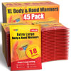 Picture of Large Hand & Body Warmers (45 Count) - Up to 18 Hours of Heat, Super Long Lasting - Easy, All Natural - Air Activated, for Body, Hands & Toes - Odorless Hot Hand Warmer - Sport Temp (45 Pack)