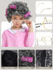 Picture of Gnodio Old Lady Costume for Kids 100 Days of School Costume for Girls 100th Day of School Granny Old Lady Dress Up Accessory Pink 5-7X