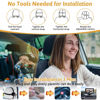 Picture of Wkzay Baby Car Camera for Backseat - HD 1080P, 150° Wide Angle, Night Vision, Easy Installation, Adjustable LED Light, 4.3” LCD Display, Anti-Glare, Safety Monitor for Parents