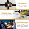 Picture of Wkzay Baby Car Camera for Backseat - HD 1080P, 150° Wide Angle, Night Vision, Easy Installation, Adjustable LED Light, 4.3” LCD Display, Anti-Glare, Safety Monitor for Parents