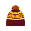 Picture of FOCO Washington Commanders NFL Logo Stripe Pom Beanie Hat, Team Color