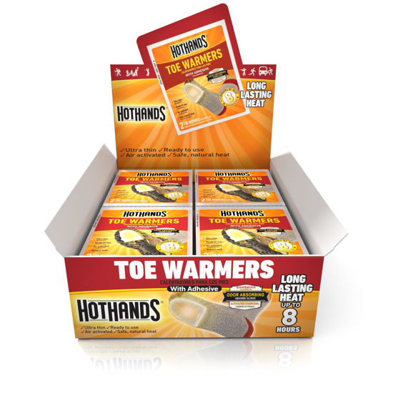 Picture of HotHands Toe Warmers - Long Lasting, Odorless, Air Activated - Up to 8 Hours of Heat - 40 Pair
