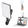 Picture of Newmowa 60 LED High Power Rechargeable Clip Fill Video Conference Light with Front & Back Clip, Adjusted 3 Light Modes for Phone, iPhone, Android, iPad, Laptop, for Makeup, TikTok, Selfie, Vlog