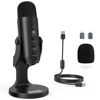 Picture of ZealSound USB Microphone,Condenser Computer PC Mic,Plug&Play Gaming Microphones for PS 4&5.Headphone Output&Volume Control,Mic Gain Control,Mute Button Vocal,YouTube Podcast on Mac&Windows(Black)