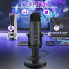Picture of ZealSound USB Microphone,Condenser Computer PC Mic,Plug&Play Gaming Microphones for PS 4&5.Headphone Output&Volume Control,Mic Gain Control,Mute Button Vocal,YouTube Podcast on Mac&Windows(Black)