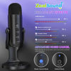 Picture of ZealSound USB Microphone,Condenser Computer PC Mic,Plug&Play Gaming Microphones for PS 4&5.Headphone Output&Volume Control,Mic Gain Control,Mute Button Vocal,YouTube Podcast on Mac&Windows(Black)