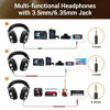 Picture of OneOdio Wired Over Ear Headphones Hi-Res Studio Monitor & Mixing DJ Stereo Headsets with 50mm Drivers and 1/4 to 3.5mm Jack for AMP Computer Recording Podcast Keyboard Guitar Laptop - Black