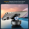 Picture of Jkoailiwi Upgraded 360° Adjustable Electric Vacuum Magnetic Suction Cup Phone Mount, Hands-Free Magnetic Cell Phone Holder for Car/Gym/Mirror/Smooth Surface, Compatible with Magsafe iPhone, Silver