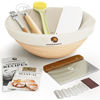 Picture of Superbaking Banneton Bread Proofing Basket, Sourdough Bread Baking Supplies, Round 9 Inch Sourdough Starter Kit, Proofing Basket for Bread Baking, Bread Making Supplies Tools, Banneton Basket Gift Set