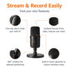 Picture of Amazon Basics USB Condenser Microphone for Streaming, Recording, and Podcasting on PC, Plug and Play, Cardioid Pickup, Adjustable Stand with 360° Rotation, 5.8 x 3.4 inches, Black