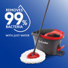 Picture of O-Cedar EasyWring Microfiber Spin Mop, Bucket Floor Cleaning System, Red, Gray, Standard