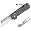 Picture of OKNIFE U1 Pro Multitool Folding Utility Knife with Folding Screwdriver, Quick Change Blade, Rail Lock & Pocket Clip for Men and Women (Carbon Fiber Overlay）