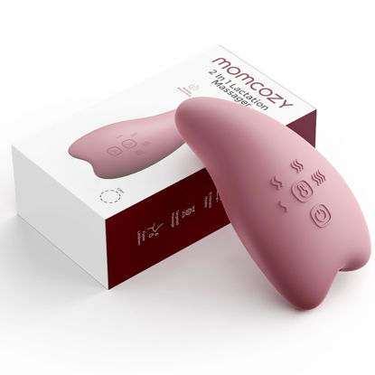 Picture of Momcozy Warming Lactation Massager Pro, 8 Vibration Modes & 4 Heating Levels, Longer-Lasting & 100s Rapid Warming Breast Massager, Quick Charging, Improves Milk Flow & Relieves Breast Engorgement