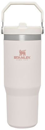 Picture of Stanley IceFlow Stainless Steel Tumbler with Straw - Vacuum Insulated Water Bottle for Home, Office or Car Reusable Cup with Straw Leak Resistant Flip Cold for 12 Hrs or Iced for 2 Days (Rose Quartz)
