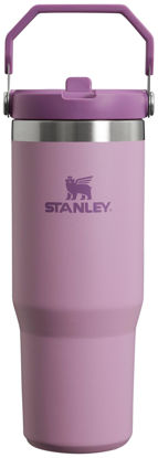 Picture of Stanley IceFlow Flip Straw Tumbler with Handle 30 oz | Twist On Lid and Flip Up Straw | Leak Resistant Water Bottle | Insulated Stainless Steel |BPA-Free | Lilac