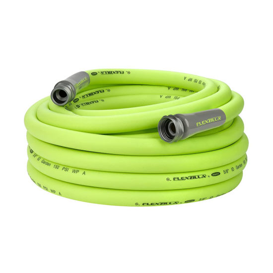Picture of Flexzilla HFZG550YW Garden Lead-In Hose 5/8 In. x 50 ft, Heavy Duty, Lightweight, Drinking Water Safe
