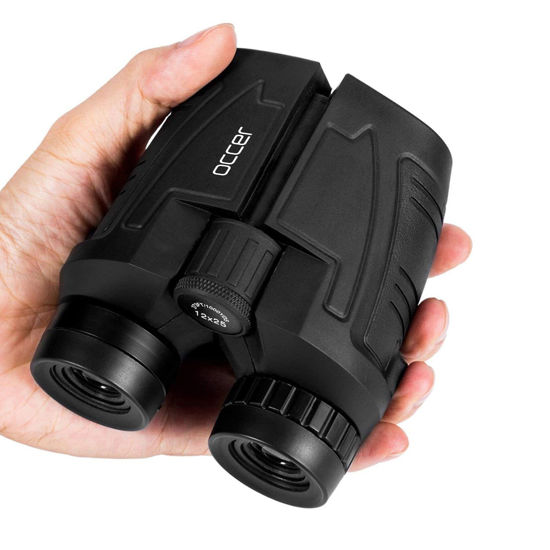 Picture of Occer 12x25 Compact Binoculars for Adults and Kids, Large Eyepiece Waterproof Binocular with Low Light Vision,High Powered Easy Focus Binoculars for Bird Watching,Outdoor Hunting,Travel,Sightseeing