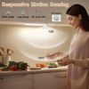 Picture of Under Cabinet Lighting Wireless, 4Pack Motion Sensor Light Indoor with 3 Color Temps, Dimmable Closet Lights Battery Operated, LED Magnetic Light, Rechargeable Under Counter Lights for Kitchen Home