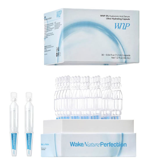 Picture of WNP Ultra-Hydrating Serum 3% Hyaluronic Acid Skin Repair|Pre-makeup SkinCare|Anti-Aging serum for face Single-Use Vials Skincare|Hyaluronic Acid Tubes for Sensitive skin|4D Hyaluronic Acid(1.2 ml)*30