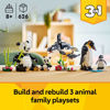 Picture of LEGO Creator 3 in 1 Wild Animals Panda Family - Building Toy with 3 Building Options, Panda, Penguin, or Orca - Animal Figures for Kids, Girls and Boys, Ages 8+ - Gift Idea for Birthdays - 31165