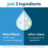 Picture of WaterWipes Plastic-Free Original Baby Wipes, 99.9% Water Based Wipes, Unscented & Hypoallergenic for Sensitive Skin, 60 Count (Pack of 12), Packaging May Vary