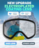 Picture of Snowalva Ski Goggles, Interchangeable Snow Goggles with 2 UV400 Magnet Ski Lenses for Men & Women, Valentine's Day Gifts