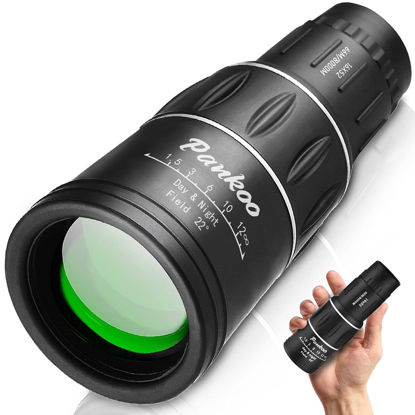 Picture of 16X52 Monocular Telescope High Powered for Adults, 2023 Power Prism Compact Monoculars for Adults,HD Monocular Scope for Gifts, Outdoor Activity,Bird Watching,Hiking,Concert,Travelling