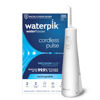 Picture of Waterpik Cordless Pulse Rechargeable Portable Water Flosser for Teeth, Gums, Braces Care and Travel with 2 Flossing Tips, Waterproof, ADA Accepted, WF-20 White, Packaging May Vary