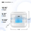 Picture of Dreo Humidifiers for Bedroom, Top Fill 4L Supersized Cool Mist Humidifier, 32H Runtime, 28 dB Quiet Ultrasonic Air Humidifier for Large Room, Plants, Baby Nursery, Indoor, Night Light, Easy to Clean