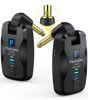 Picture of FW2D Wireless Guitar System Exclusive Mute Plug, 2.4 GHz 6 Channel Wireless Guitar Transmitter Receiver, Cordless Guitar Transmitter Rechargeable USB C for Acoustic Electric Guitar, Bass, Ukulele, etc