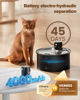 Picture of Wireless Cat Water Fountain Cordless: Battery Operated Cat Fountain - 108oz/3.2L Automatic Pet Water Dispenser Rechargeable Drinking Fountains for Cats Indoor with Motion Sensor Multiple Cats and Dogs