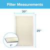 Picture of Filtrete 20x25x1 AC Furnace Air Filter, MERV 5, MPR 300, Capture Unwanted Particles, 3-Month Pleated 1-Inch Electrostatic Air Cleaning Filter, 6-Pack (Actual Size19.69x24.69x0.81 in)