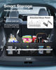 Picture of HOTOR Trunk Organizer for Car - Car Organizer with Built-In Leakproof Car Cooler, Collapsible Trunk Organizer with Cooler for Car, SUV, Sedan, with Base Panel (3 Compartments, Black),31.9"×12.6"×10.6”