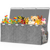 Picture of Beadsky Extra Large Toy Box, Toys Chest for Toddlers with Lids, Collapsible Toy Storage Organizer, Kids Bin Boxes Storage Basket for Boys, Girls, Nursery, Living Room, Playroom, 40"x14"x16", Gray