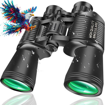 Picture of Sfeoot 20x50 High Powered Binoculars for Adults, Clear Durable Binoculars for Bird Watching Sightseeing Wildlife Watching Travel Hunting Football Games Stargazing with Carrying Case & Strap