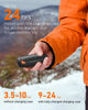 Picture of Hand Warmers Rechargeable with Charge Case, 2 Packs 14,000mAh Electric Hand Warmer Battery Powered Dual Sided Reusable Long Battery Life Portable Pocket Heater Gifts for Men Women Golf, Hunting Gear