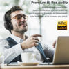 Picture of TOZO HT2 Hybrid Active Noise Cancelling Headphones, Wireless Over Ear Bluetooth Headset, 60H Playtime, Hi-Res Audio Custom EQ via App Deep Bass Comfort Fit Ear Cups, for Home Office Travel Black