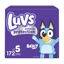 Picture of Luvs Diapers - Size 5, 172 Count, Bluey Platinum Protection Disposable Baby Diaper (Packaging May Vary)