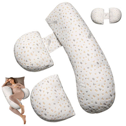 Picture of Pregnancy Pillows for Sleeping, Maternity Pillow for Pregnant Women, Support for Back, Legs, Belly, HIPS for Pregnant Women
