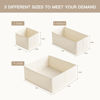 Picture of Criusia Drawer Organizer Clothes, 10 Pack Dresser Organizer for Baby Clothes, Underwear, Sock- Foldable Closet Organization and Storage Dividers Bins for Nursery, Bedroom (Beige)