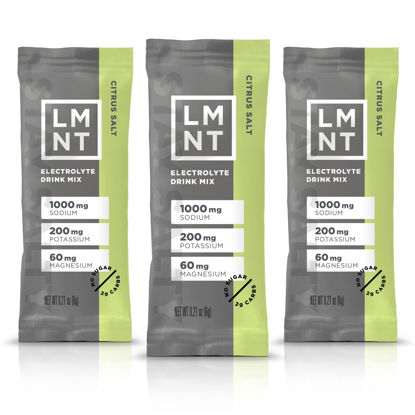 Picture of LMNT Zero Sugar Electrolytes - Citrus Salt | Drink Mix | 30-Count