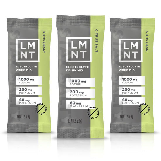 Picture of LMNT Zero Sugar Electrolytes - Citrus Salt | Drink Mix | 30-Count